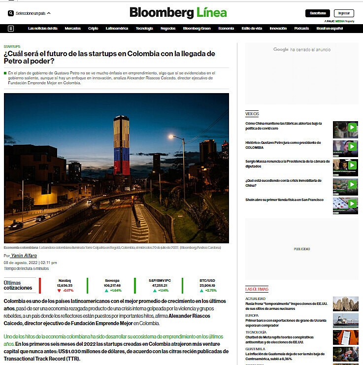 Cul ser el futuro de las startups en Colombia con la llegada de Petro al poder?